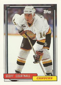 #472 Geoff Courtnall - Vancouver Canucks - 1992-93 Topps Hockey