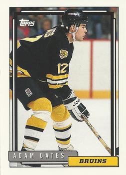#475 Adam Oates - Boston Bruins - 1992-93 Topps Hockey