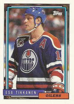 #476 Esa Tikkanen - Edmonton Oilers - 1992-93 Topps Hockey