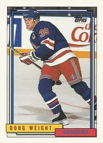 #477 Doug Weight - New York Rangers - 1992-93 Topps Hockey
