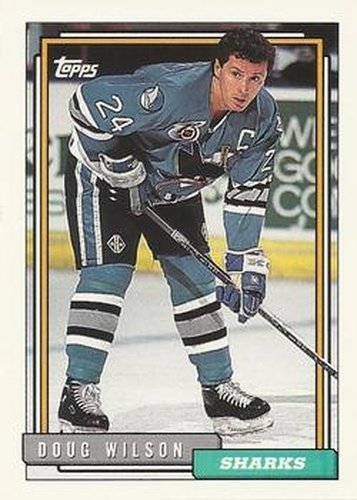 #482 Doug Wilson - San Jose Sharks - 1992-93 Topps Hockey