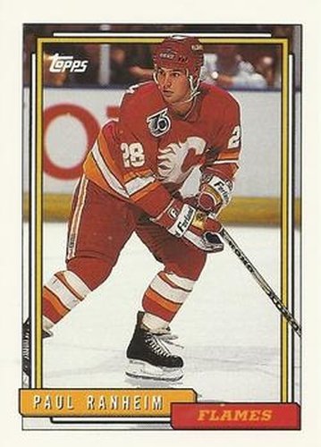 #486 Paul Ranheim - Calgary Flames - 1992-93 Topps Hockey
