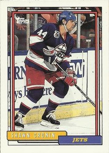 #489 Shawn Cronin - Winnipeg Jets - 1992-93 Topps Hockey