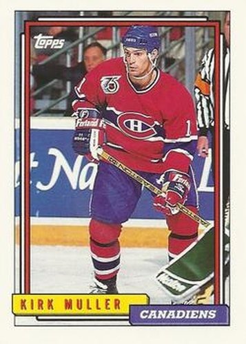 #490 Kirk Muller - Montreal Canadiens - 1992-93 Topps Hockey
