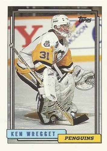 #494 Ken Wregget - Pittsburgh Penguins - 1992-93 Topps Hockey