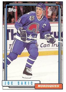 #495 Joe Sakic - Quebec Nordiques - 1992-93 Topps Hockey