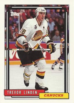 #499 Trevor Linden - Vancouver Canucks - 1992-93 Topps Hockey