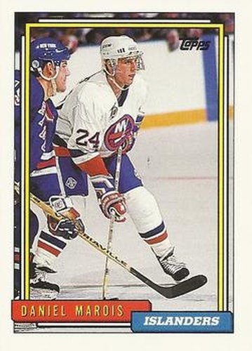 #49 Daniel Marois - New York Islanders - 1992-93 Topps Hockey