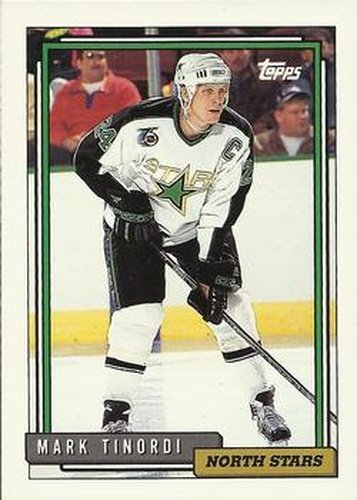 #4 Mark Tinordi - Minnesota North Stars - 1992-93 Topps Hockey