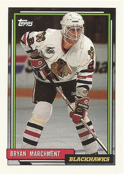 #501 Bryan Marchment - Chicago Blackhawks - 1992-93 Topps Hockey