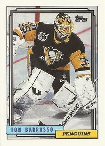 #503 Tom Barrasso - Pittsburgh Penguins - 1992-93 Topps Hockey