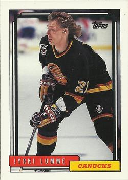 #510 Jyrki Lumme - Vancouver Canucks - 1992-93 Topps Hockey