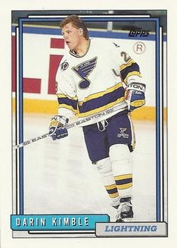 #511 Darin Kimble - Tampa Bay Lightning - 1992-93 Topps Hockey