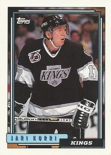 #51 Jari Kurri - Los Angeles Kings - 1992-93 Topps Hockey