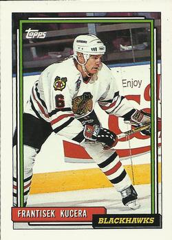 #520 Frantisek Kucera - Chicago Blackhawks - 1992-93 Topps Hockey