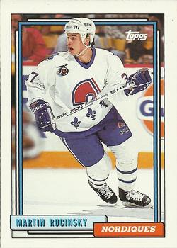 #523 Martin Rucinsky - Quebec Nordiques - 1992-93 Topps Hockey