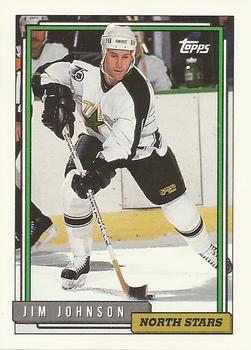 #54 Jim Johnson - Minnesota North Stars - 1992-93 Topps Hockey