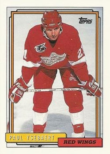 #58 Paul Ysebaert - Detroit Red Wings - 1992-93 Topps Hockey