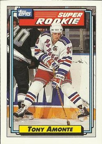 #6 Tony Amonte - New York Rangers - 1992-93 Topps Hockey