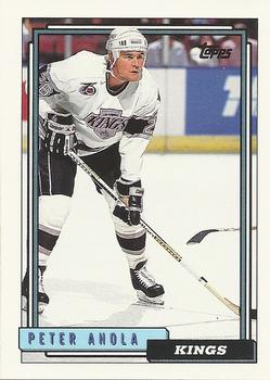 #73 Peter Ahola - Los Angeles Kings - 1992-93 Topps Hockey