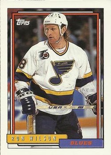 #78 Ron Wilson - St. Louis Blues - 1992-93 Topps Hockey