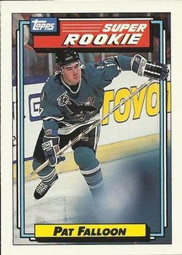#7 Pat Falloon - San Jose Sharks - 1992-93 Topps Hockey