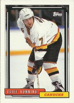 #81 Cliff Ronning - Vancouver Canucks - 1992-93 Topps Hockey