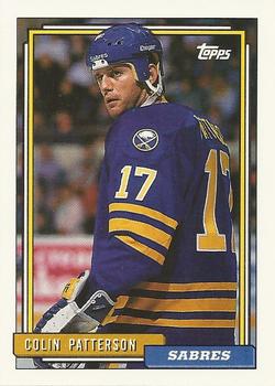 #91 Colin Patterson - Buffalo Sabres - 1992-93 Topps Hockey