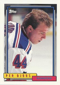 #93 Per Djoos - New York Rangers - 1992-93 Topps Hockey