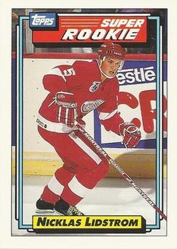 #9 Nicklas Lidstrom - Detroit Red Wings - 1992-93 Topps Hockey