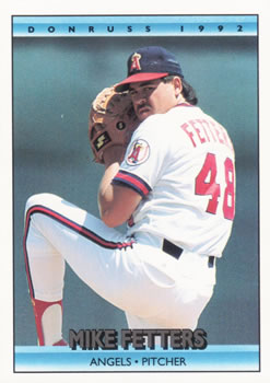 #491 Mike Fetters - California Angels - 1992 Donruss Baseball