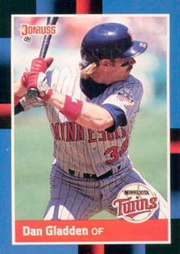 #491 Dan Gladden - Minnesota Twins - 1988 Donruss Baseball