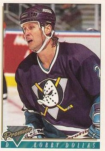 #491 Bobby Dollas - Anaheim Mighty Ducks - 1993-94 Topps Premier Hockey