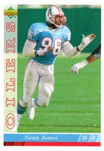 #491 Sean Jones - Houston Oilers - 1993 Upper Deck Football