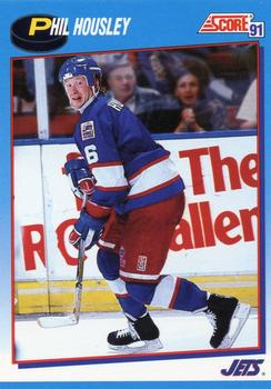#491 Phil Housley - Winnipeg Jets - 1991-92 Score Canadian Bilingual Hockey