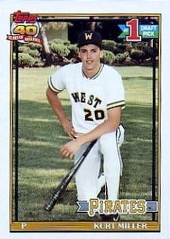 #491 Kurt Miller - Pittsburgh Pirates - 1991 Topps Baseball