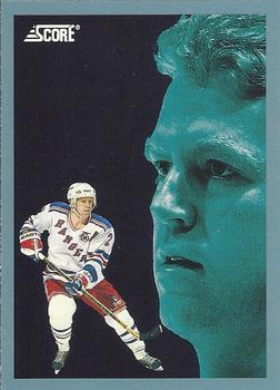 #491 Brian Leetch - New York Rangers - 1992-93 Score Canadian Hockey