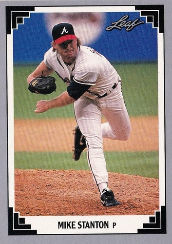 #491 Mike Stanton - Atlanta Braves - 1991 Leaf Baseball