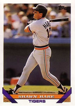 #491 Shawn Hare - Detroit Tigers - 1993 Topps Baseball