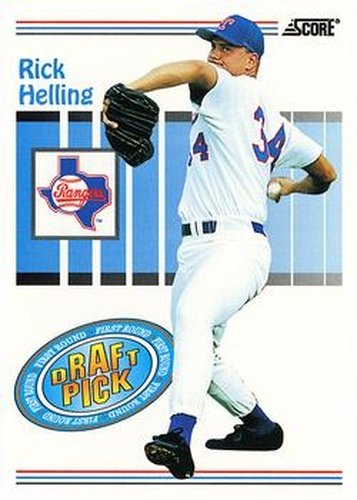 #491 Rick Helling - Texas Rangers - 1993 Score Baseball