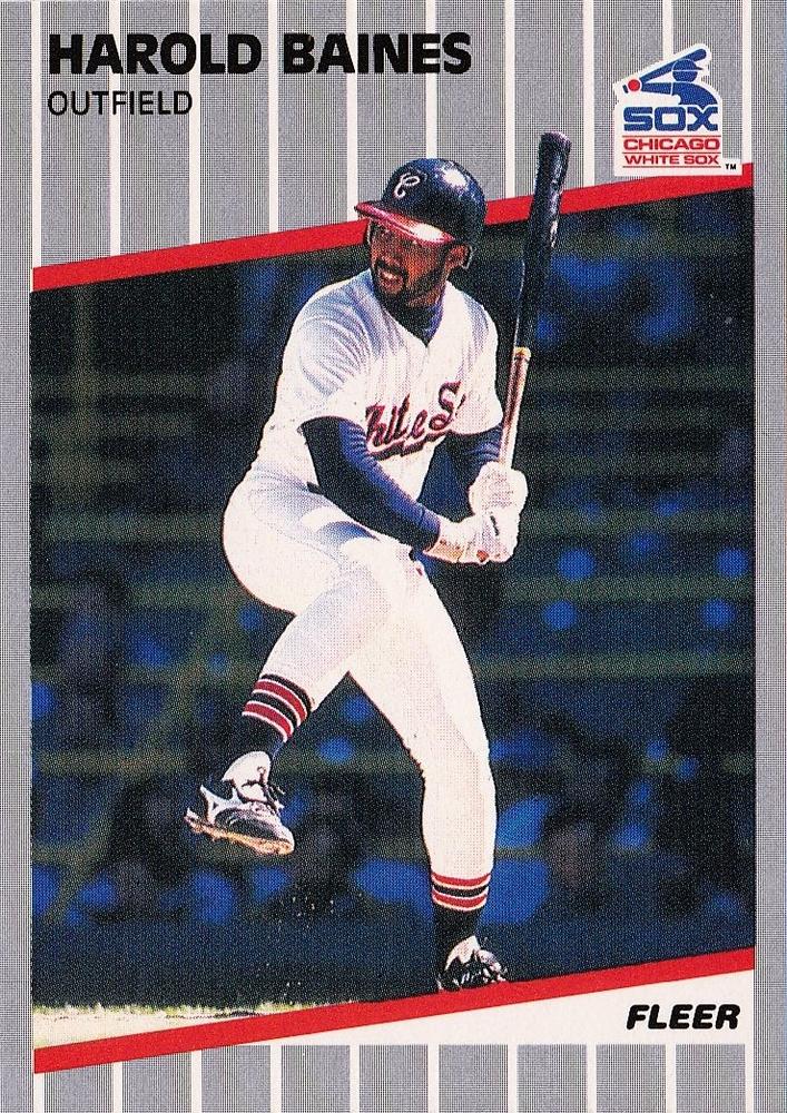 #491 Harold Baines - Chicago White Sox - 1989 Fleer Baseball