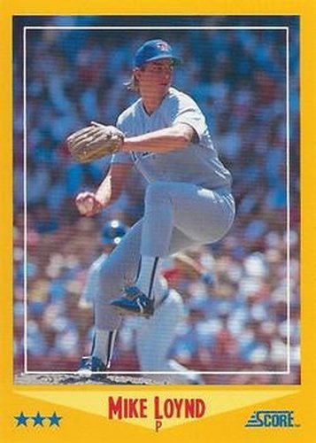 #491 Mike Loynd - Texas Rangers - 1988 Score Baseball