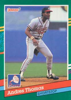 #491 Andres Thomas - Atlanta Braves - 1991 Donruss Baseball