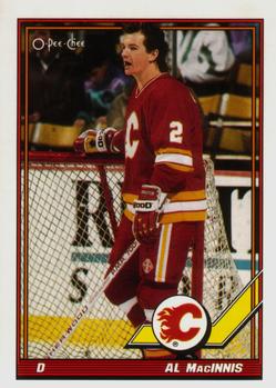 #491 Al MacInnis - Calgary Flames - 1991-92 O-Pee-Chee Hockey