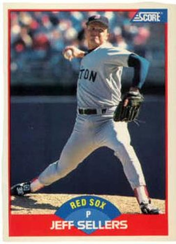 #491 Jeff Sellers - Boston Red Sox - 1989 Score Baseball