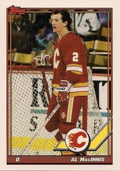 #491 Al MacInnis - Calgary Flames - 1991-92 Topps Hockey