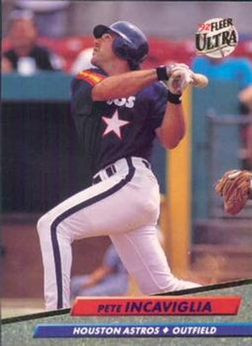 #491 Pete Incaviglia - Houston Astros - 1992 Ultra Baseball