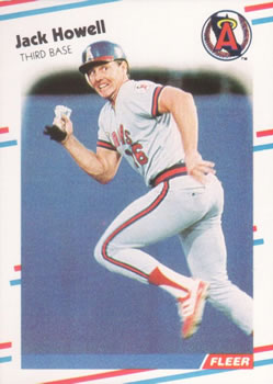 #491 Jack Howell - California Angels - 1988 Fleer Baseball