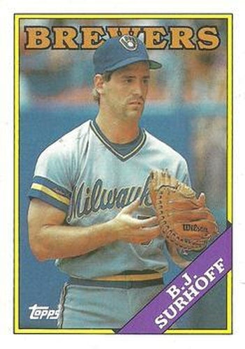 #491 B.J. Surhoff - Milwaukee Brewers - 1988 Topps Baseball