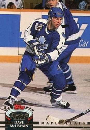 #491 Dave McLlwain - Toronto Maple Leafs - 1992-93 Stadium Club Hockey